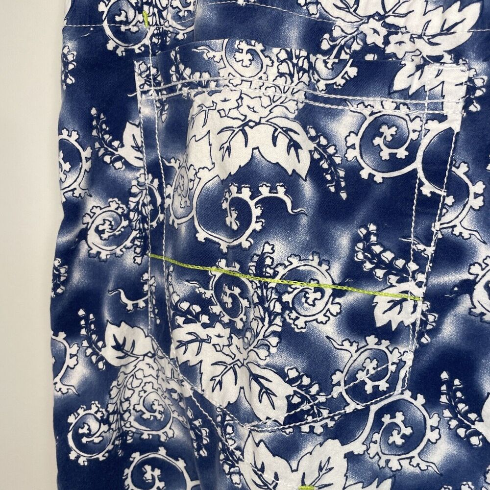 Enyce Clothing Co. Floral Shorts Pockets 90's Hip Hop Blue White Men's Size 40 - Picture 7 of 16